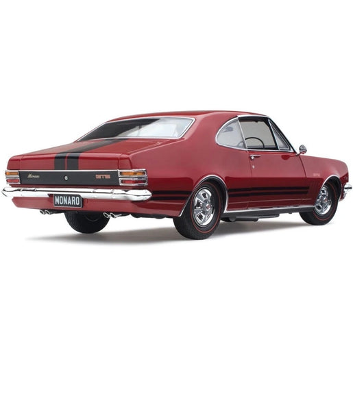 Classic Carlectables #18865 1/18 Holden HT Monaro GTS Spanish Red Diecast Model.