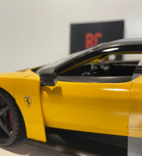 Maisto F80 Ferrari 1:18 Scale Model Yellow Diecast Car.