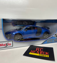 Maisto Audi R8 GT 1:18 Scale Blue Diecast Model Car.