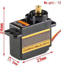 RC Servo ES08MA Servo 12g 15T Mini Metal Gear Analogue Servo For Axial SCX24.