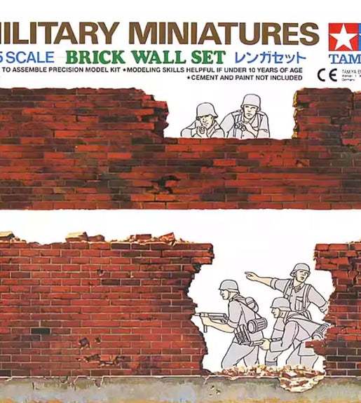 Tamiya 1/35 Scale Brick Wall Set Model Kit No: 35028