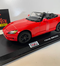 Maisto Honda S2000 1/18 Scale Diecast Model Car -JDM -V-TEC- Sports Car