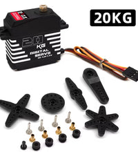 Upgraded brushless servo 20KG metal shell steel tooth high torque digital servo for RC car ship model airplane