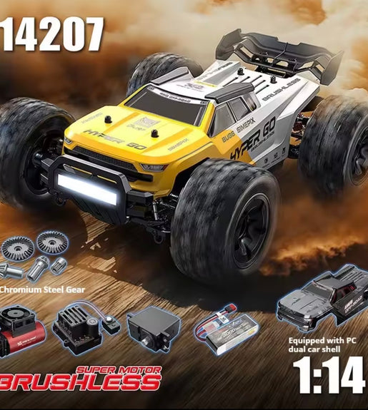 MJX Hyper Go 14207 4WD 1/14 Scale Brushless RC Car Truggy RTR