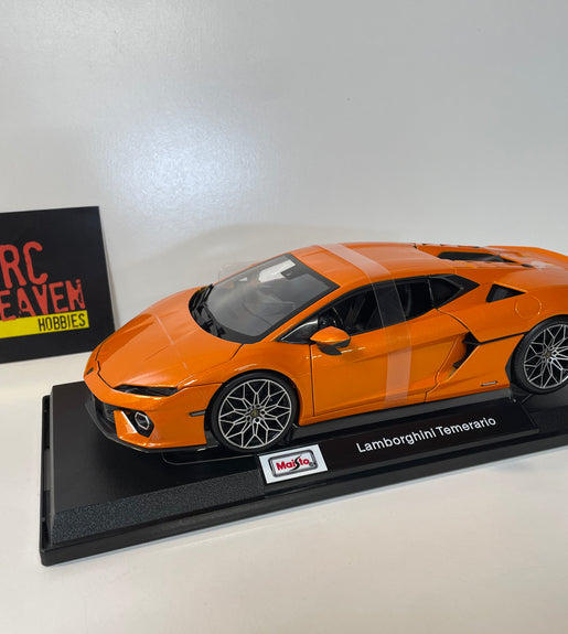 Maisto - Lamborghini Temerario - 1:18 Scale Orange Diecast Model Car