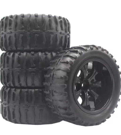HSP 88015 1:10 Monster Truck Bigfoot HSP 94111 94108 94188 Set Of 4 Rims Tyres.