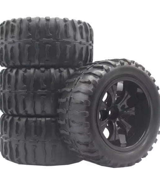 HSP 88015 1:10 Monster Truck Bigfoot HSP 94111 94108 94188 Set Of 4 Rims Tyres.