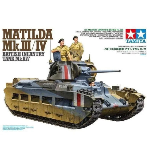 Tamiya 1/35 Scale Matilda Mk.III/IV British Infantry Tank. Model Kit No: 35300