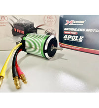 Brushless Sensorless 3060kv Motor And 60 Amp Hobbywing Esc Combo 2-3S Lipo Power