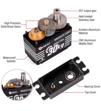 Servo 20KG 30kg & 35KG 180* Rotation Rc Car 1/10 1/8 High Torque Steering Servo.