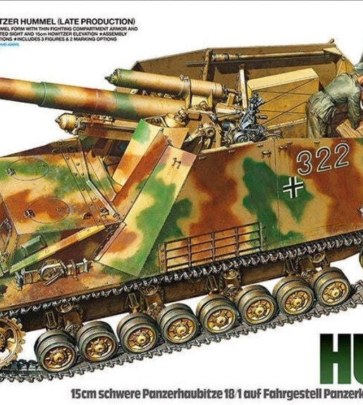 Tamiya 1/35 Scale German Heavy Self-Propelled Howitzer Hummel Late Production   Plastic Model Kit No:35367