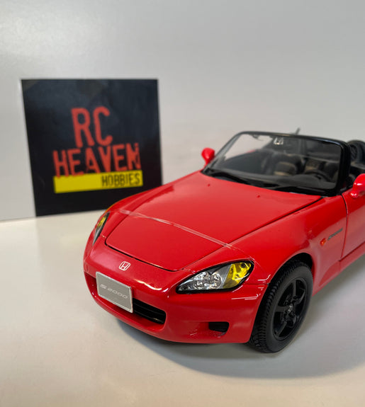 Maisto Honda S2000 1/18 Scale Diecast Model Car -JDM -V-TEC- Sports Car
