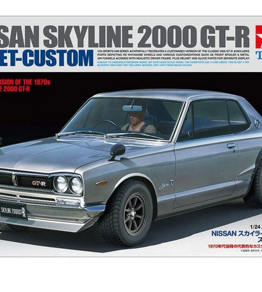 Tamiya 1/24 Scale Nissan Skyline 2000 GT-R - Street Custom- Model Kit No: 24335
