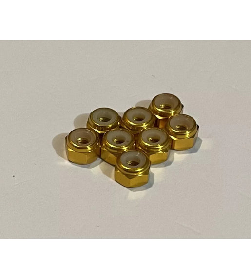 HSP 02091 3mm Blue Aluminium Nyloc Nuts 8Pcs 1/10 Rc Car Upgrade Part 102048