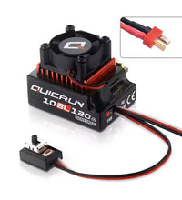 Hobbywing Quicrun 10BL120 G2 Sensored Brushless 120 Amp ESC. DIY Deans XT60 plug.