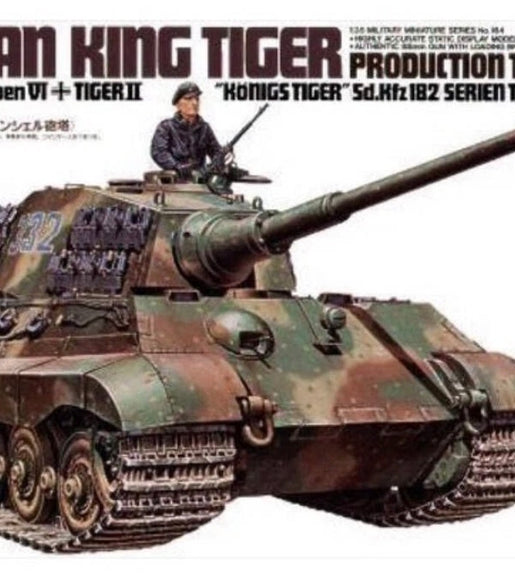 Tamiya 1/35 Scale German King Tiger Production Turret Model Kit No: 35164