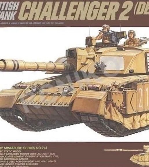 Tamiya 1/35 Scale British Main Battle Tank Challenger 2 - Plastic Model Kit No: 35274