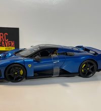 Maisto F80 Ferrari 1:18 Scale Model Diecast Car Blue.