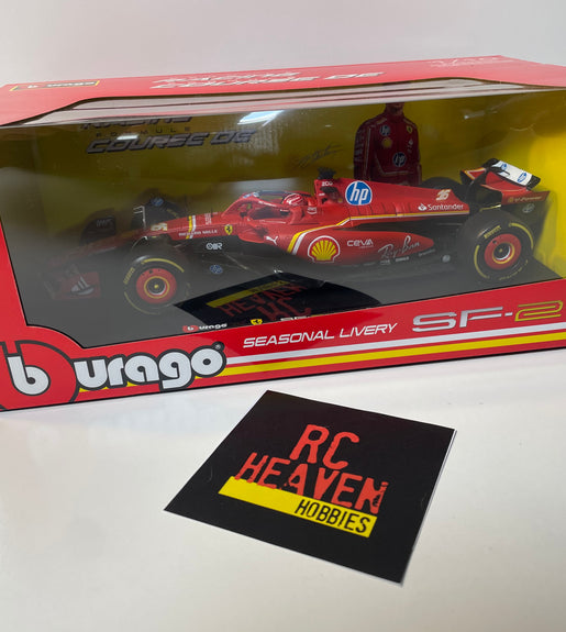 Burago 1:18 Ferrari SF-24 Charles Leclerc Seasonal Livery Formula One Model Car.