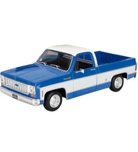 Maisto 1/18 Scale - 1974 Chevrolet C10 Cheyenne Super  - Blue Diecast Model.