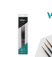 Vallejo Paint Brushes Design Set (Sizes 0, 1 & 2)