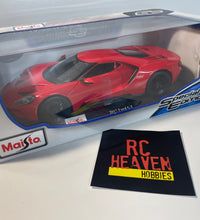 Maisto 2017 Ford GT Red Diecast 1:18 Model Car Special Edition