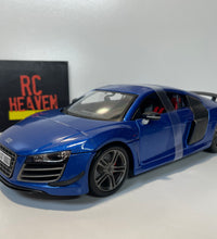 Maisto Audi R8 GT 1:18 Scale Blue Diecast Model Car.