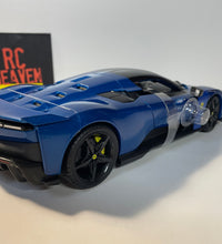 Maisto F80 Ferrari 1:18 Scale Model Diecast Car Blue.