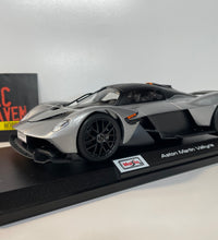 Maisto 2021 Aston Martin Valkyrie 1:18 Scale Silver Die Cast Model Car.