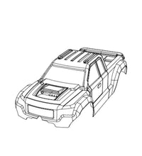 Mjx Hyper Go 14208 1:14 Scale 4wd Rc Car Body Shell Part No: P14018