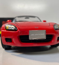 Maisto Honda S2000 1/18 Scale Diecast Model Car -JDM -V-TEC- Sports Car