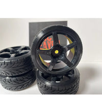 Rc Car Drift Wheels 1/10 12mm Hex Mounts To Fit HSP HPI TT-01 TT-02 VRX Tamiya.