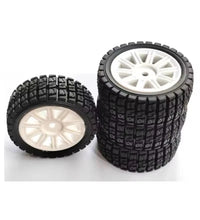 Mjx Hyper Go 1:14 Scale 4wd Rc Wheels & Tyres Set Of 4 12mm Hex Part No: 1415A2.