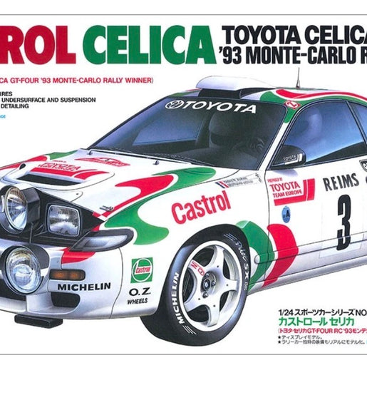 Tamiya 1/24 Scale Toyota Celica GT-4 1993 Monte Carlo Rally Model Kit No: 24125