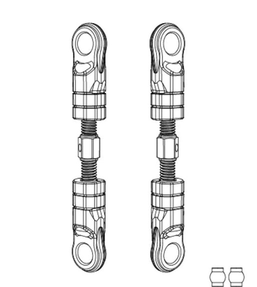 MJX Hyper Go 14207 & 14208 Rear Upper Suspension Arm Linkages - Part No: P14247