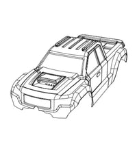 Mjx Hyper Go 14208 1:14 Scale 4wd Rc Car Body Shell Part No: P14018