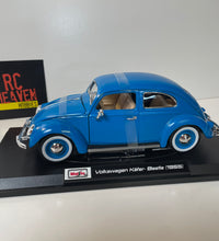 Maisto 1/18 Scale - 1955 Volkswagen Kafer.VW Beetle Diecast Model Car  Blue.