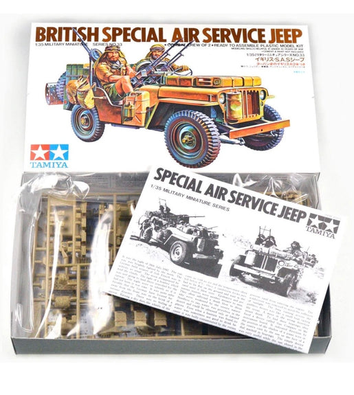 Tamiya 1/35 Scale British Special Air Services (SAS) Jeep Model Kit No: 35033