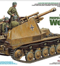Tamiya 1/35 Scale German Self-Propelled Howitzer Wespe Italian Front Plastic Model Kit No: 35358
