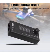 Servo Tester 3 Modes, Digital DC 4.8-6V Accurate PPM Consistency Rc Plane Heli.