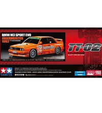 Tamiya TT-02 1992 BMW M3 Sport EVO Jägermeister RC Car Electric 4WD 1/10 W/ESC.