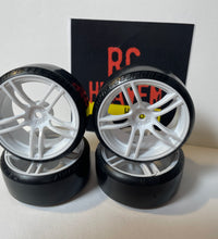 Rc Car Drift Wheels 1/10 12mm Hex Mounts To Fit HSP HPI TT-01 TT-02 VRX Tamiya.