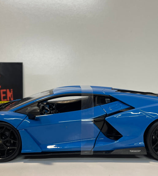 Maisto Lamborghini Revuelto 2023 1:18 Scale Blue Diecast Model Car.