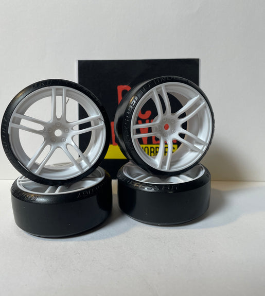 Rc Car Drift Wheels 1/10 12mm Hex Mounts To Fit HSP HPI TT-01 TT-02 VRX Tamiya.