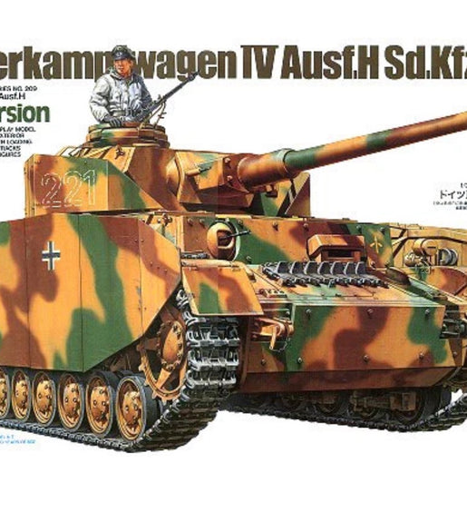 Tamiya 1:35 Scale German Tank PZ.KPFW. IV AUSF.H Early Version Model No: 35209