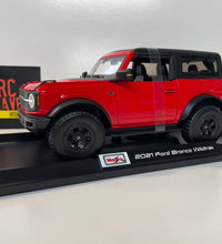 Maisto 2021 Ford Bronco Wildtrack Red 1/18 Scale Diecast Model Car.