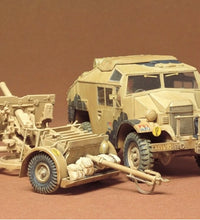 Tamiya 1/35 Scale British Army Quad Gun Tractor & 25 Pound Gun Model Kit No: 35044