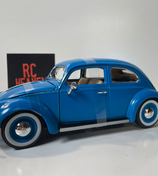 Maisto 1/18 Scale - 1955 Volkswagen Kafer.VW Beetle Diecast Model Car  Blue.