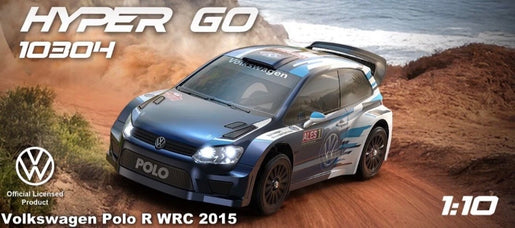 MJX Hyper Go Volkswagen Polo R WRC 4WD 1/10 Brushless RC Car W/ Battery & Charger included