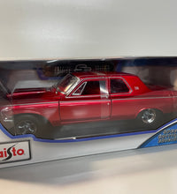 Maisto 1:18 Scale 1963 Dodge 330 Diecast Model Car Red Custom Hot Rod.